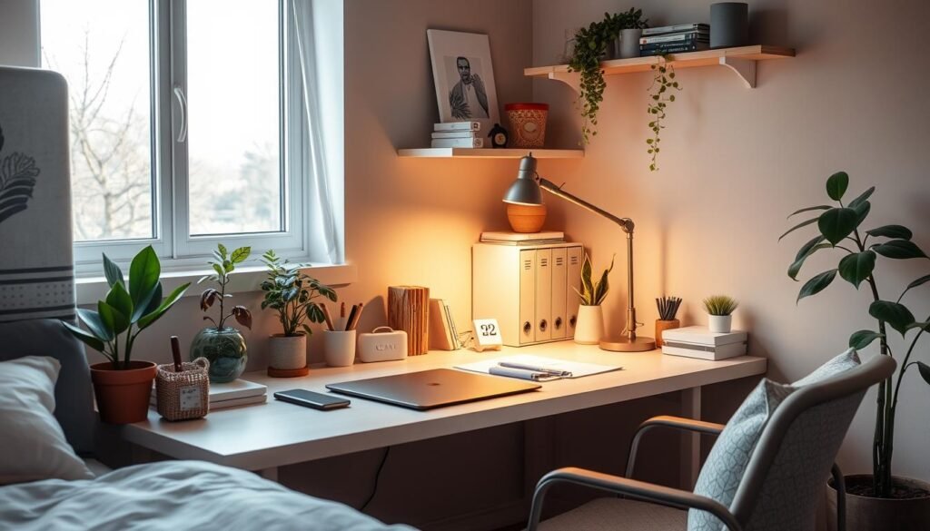 Task Lighting for Bedroom Workspace