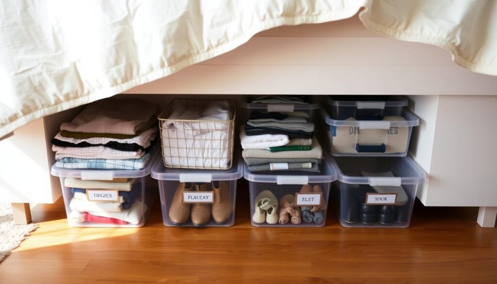 Under-Bed Storage Organization