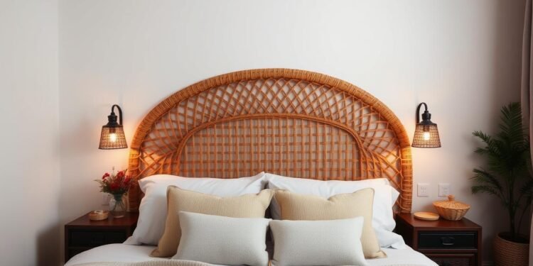 diy woven headboard