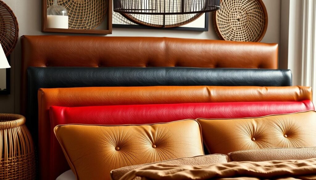 leather headboard color options