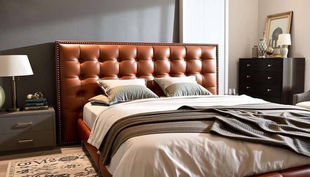 leather headboard size