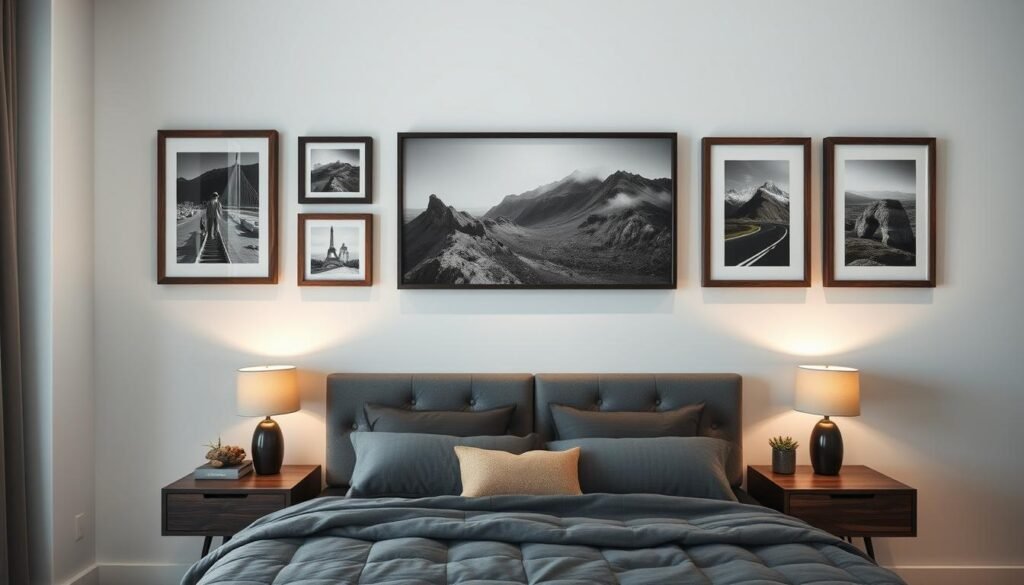 masculine bedroom wall art