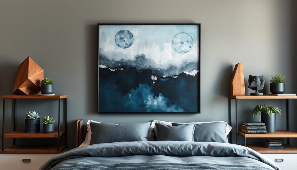 masculine bedroom wall art