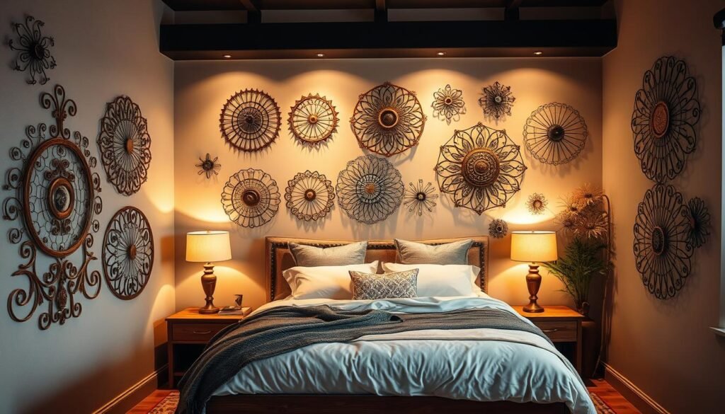 metal wall art bedroom