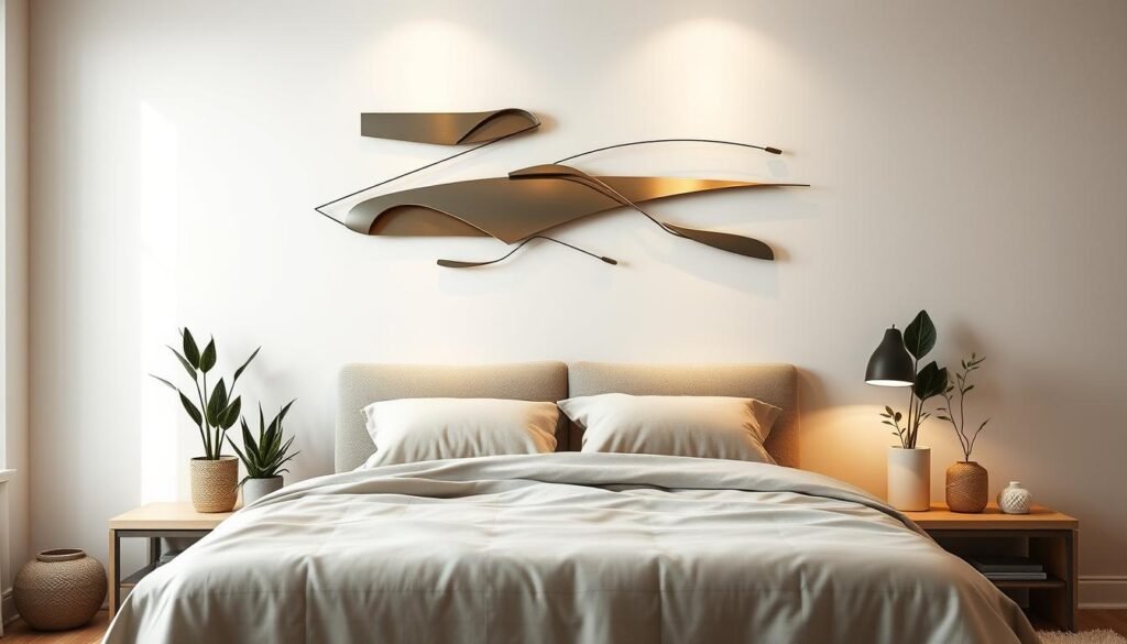 metal wall art for bedroom