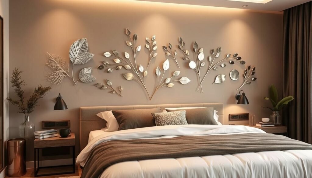 metal wall art for bedroom