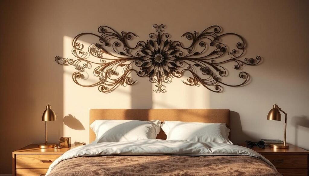 metal wall art for bedroom