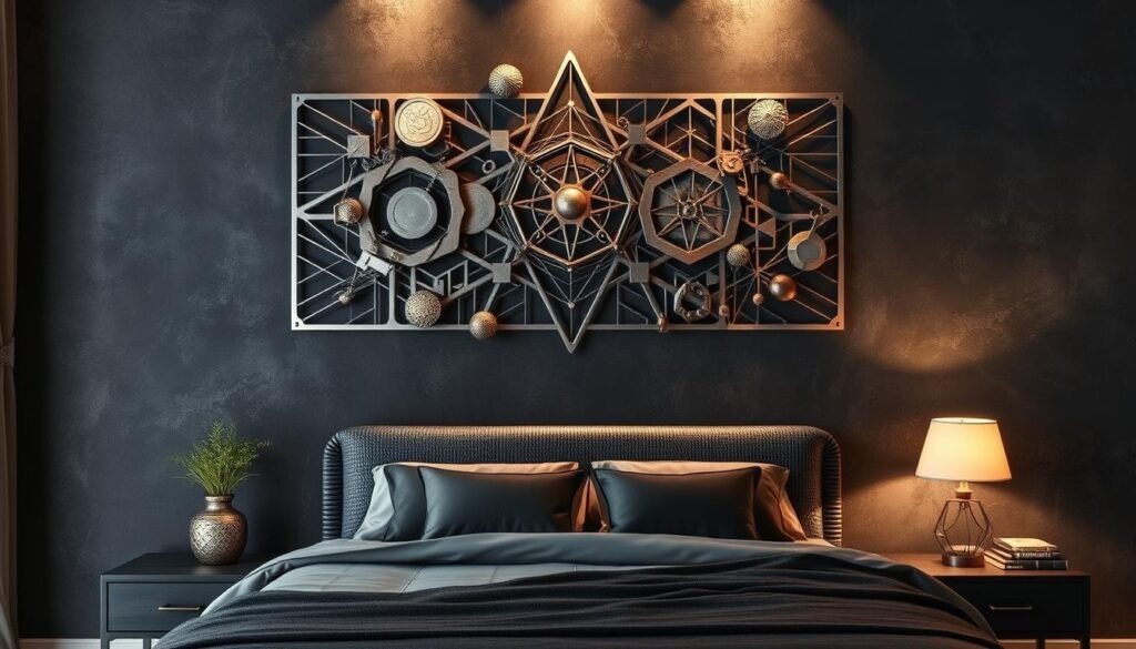 metal wall art for bedroom