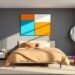 modern bedroom wall art