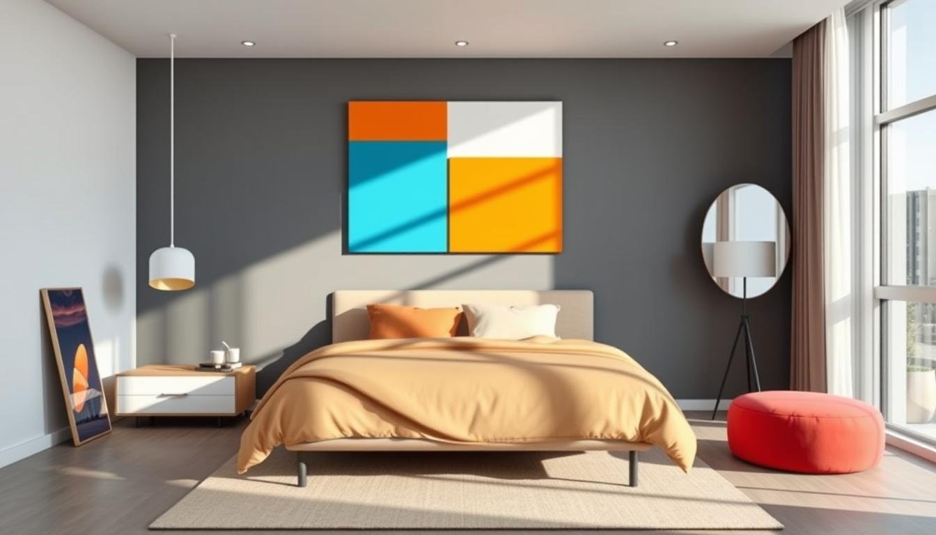 modern bedroom wall art