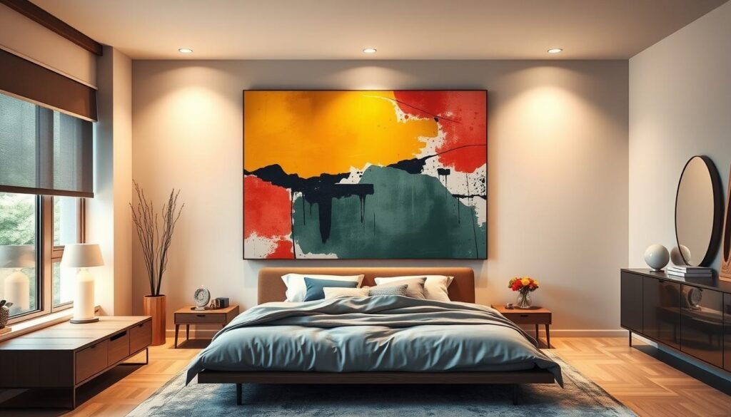 modern wall art for bedroom