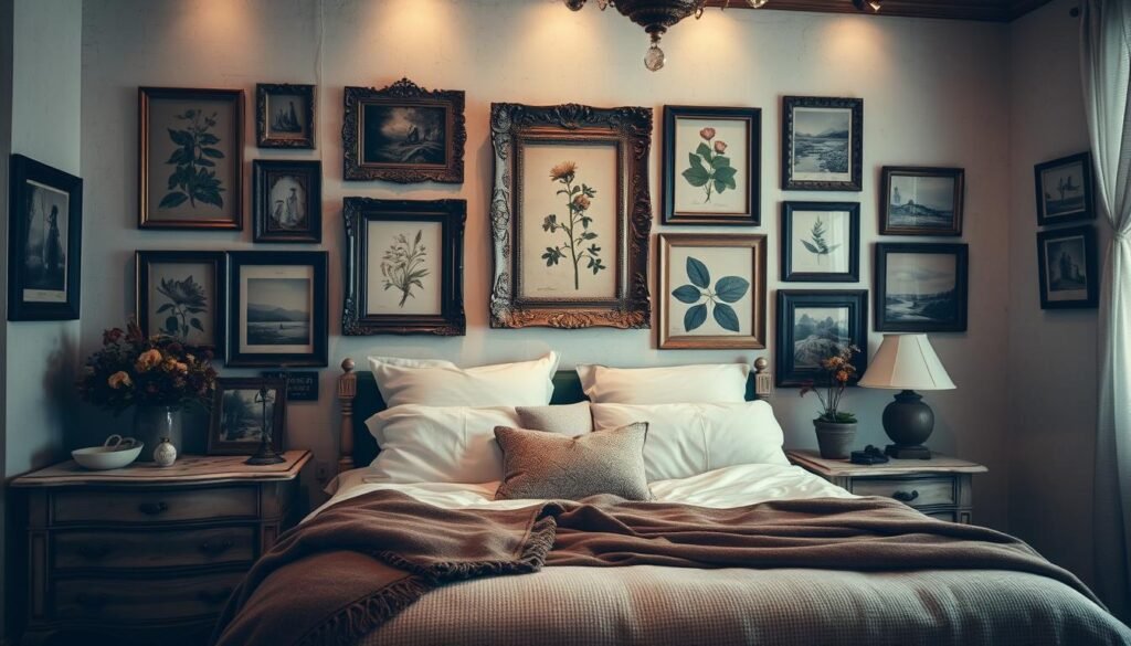 vintage wall art for bedroom