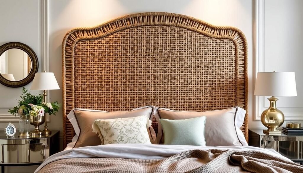 woven headboard queen